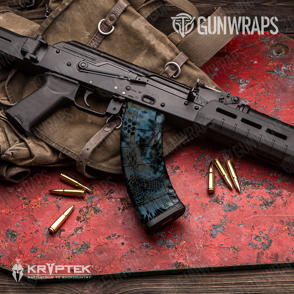 Kryptek Neptune Camo AK 47 Mag Gun Skin Vinyl Wrap