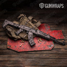 Nature Pink Grassland Camo AK 47 Gun Skin Vinyl Wrap