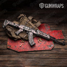 Nature Pink Snowstorm Camo AK 47 Gun Skin Vinyl Wrap