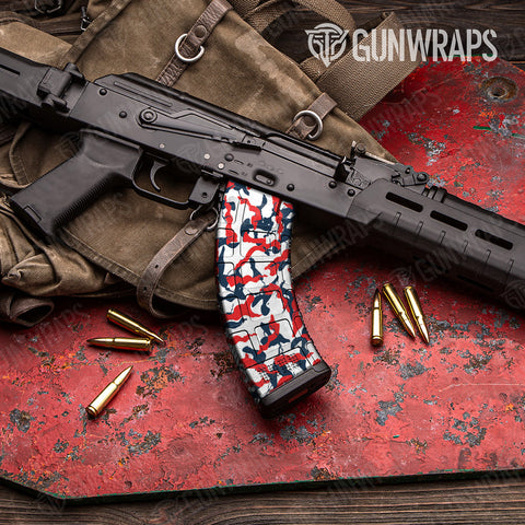 Ragged Camo AK-47 Mag Gun Skin Vinyl Wraps