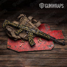 Ragged Militant Yellow Camo AK 47 Gun Skin Vinyl Wrap