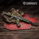 Ragged Yellow Tiger Camo AK 47 Gun Skin Vinyl Wrap