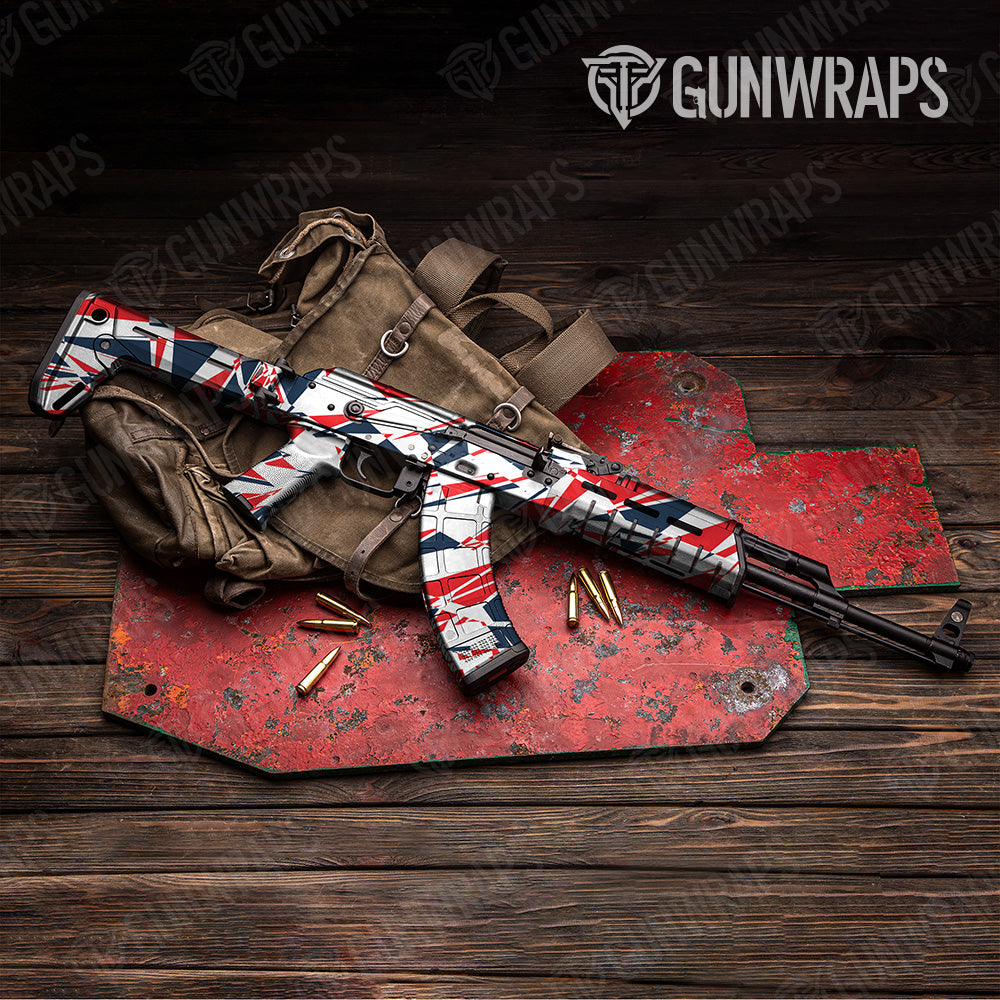 Sharp America Camo AK 47 Gun Skin Vinyl Wrap