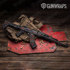 Sharp Blue Copper Camo AK 47 Gun Skin Vinyl Wrap