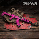 Sharp Elite Magenta Camo AK 47 Gun Skin Vinyl Wrap