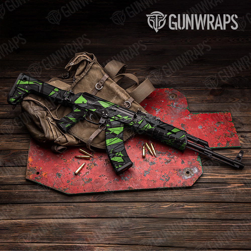 Sharp Metro Green Camo AK 47 Gun Skin Vinyl Wrap