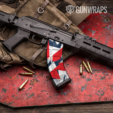 Shattered Camo AK-47 Mag Gun Skin Vinyl Wraps