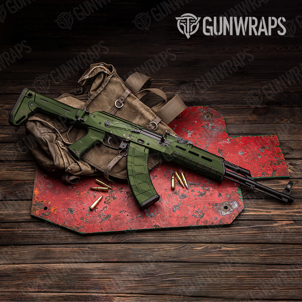 Shredded Army Green Camo AK 47 Gun Skin Vinyl Wrap