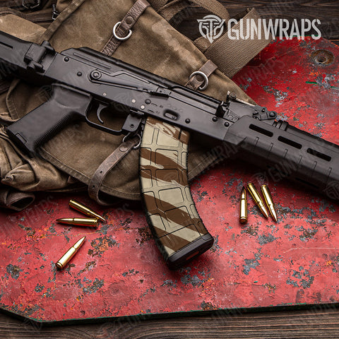 Tan AK-47 Mag Gun Skin Vinyl Wraps
