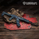 Shredded Navy Camo AK 47 Gun Skin Vinyl Wrap