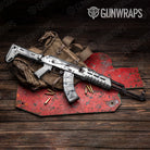 Stone Bianco Carrara Marble AK 47 Gun Skin Vinyl Wrap