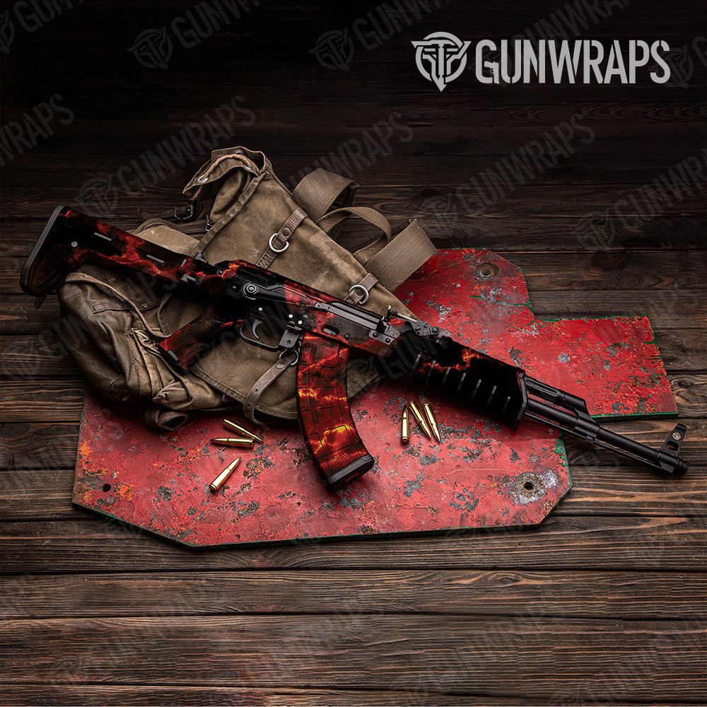 Stone Lava Rock Marble AK 47 Gun Skin Vinyl Wrap