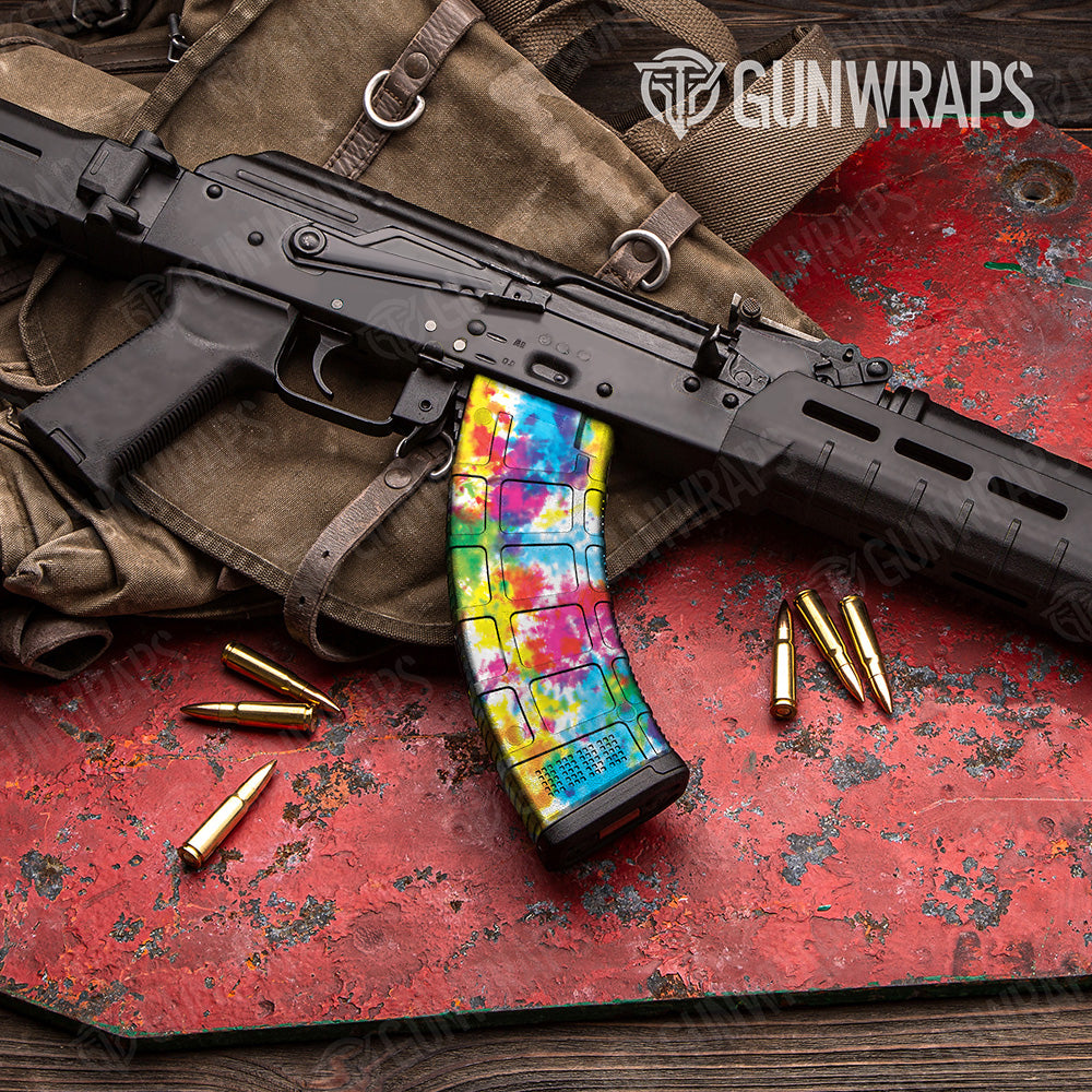 Tie Dye Classic AK 47 Mag Gun Skin Vinyl Wrap