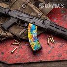 Tie Dye Coral Reef AK 47 Mag Gun Skin Vinyl Wrap