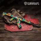 Tie Dye Jungle Fever AK 47 Gun Skin Vinyl Wrap