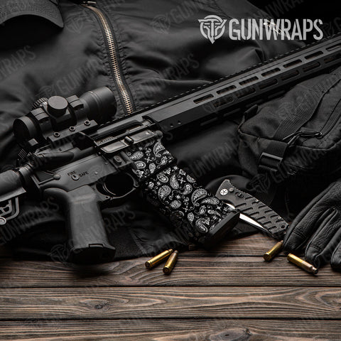 Bandana AR-15 Mag & Mag Well Gun Skin Vinyl Wraps