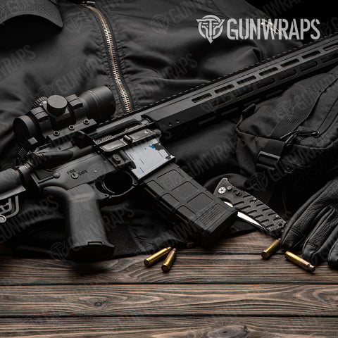 Broken Plaid Camo AR-15 Well Gun Skin Vinyl Wraps