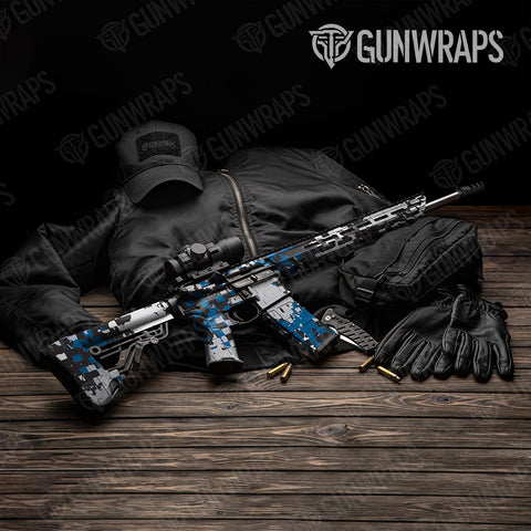 Broken Plaid Camo AR-15 Gun Skin Vinyl Wraps