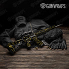 Circuit Board Yellow AR 15 Gun Skin Vinyl Wrap