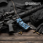 Classic Baby Blue Camo AR 15 Mag & Mag Well Gun Skin Vinyl Wrap