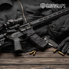 Classic Elite Black Camo AR 15 Mag & Mag Well Gun Skin Vinyl Wrap