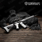 Classic Elite White Camo AR 15 Gun Skin Vinyl Wrap