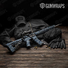 Classic Navy Camo AR 15 Gun Skin Vinyl Wrap