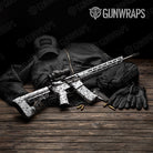 Classic Snow Camo AR 15 Gun Skin Vinyl Wrap