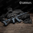 Classic Blue Tiger Camo AR 15 Gun Skin Vinyl Wrap