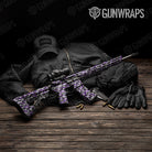 Classic Purple Tiger Camo AR 15 Gun Skin Vinyl Wrap