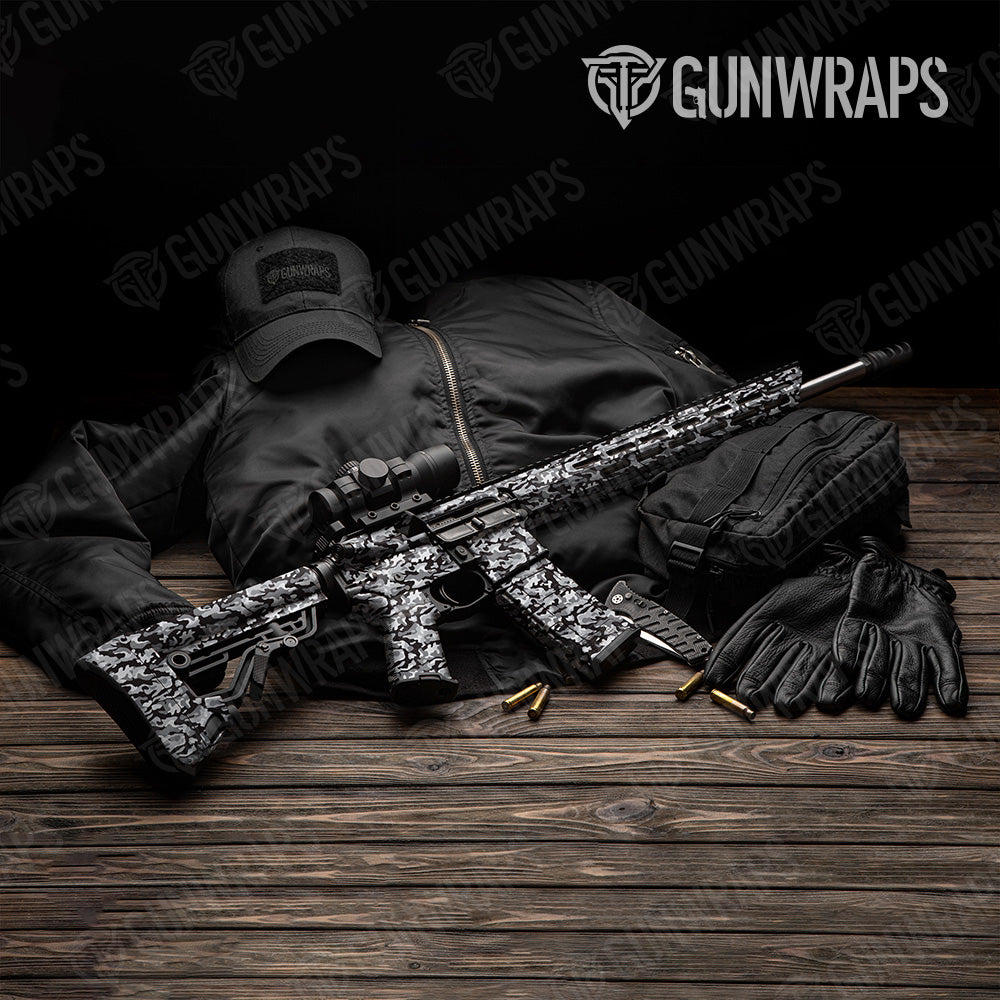 Classic Urban Night Camo AR 15 Gun Skin Vinyl Wrap