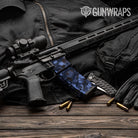 Cumulus Blue Midnight Camo AR 15 Mag & Mag Well Gun Skin Vinyl Wrap