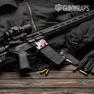 Cumulus Pink Tiger Camo AR 15 Mag Well Gun Skin Vinyl Wrap