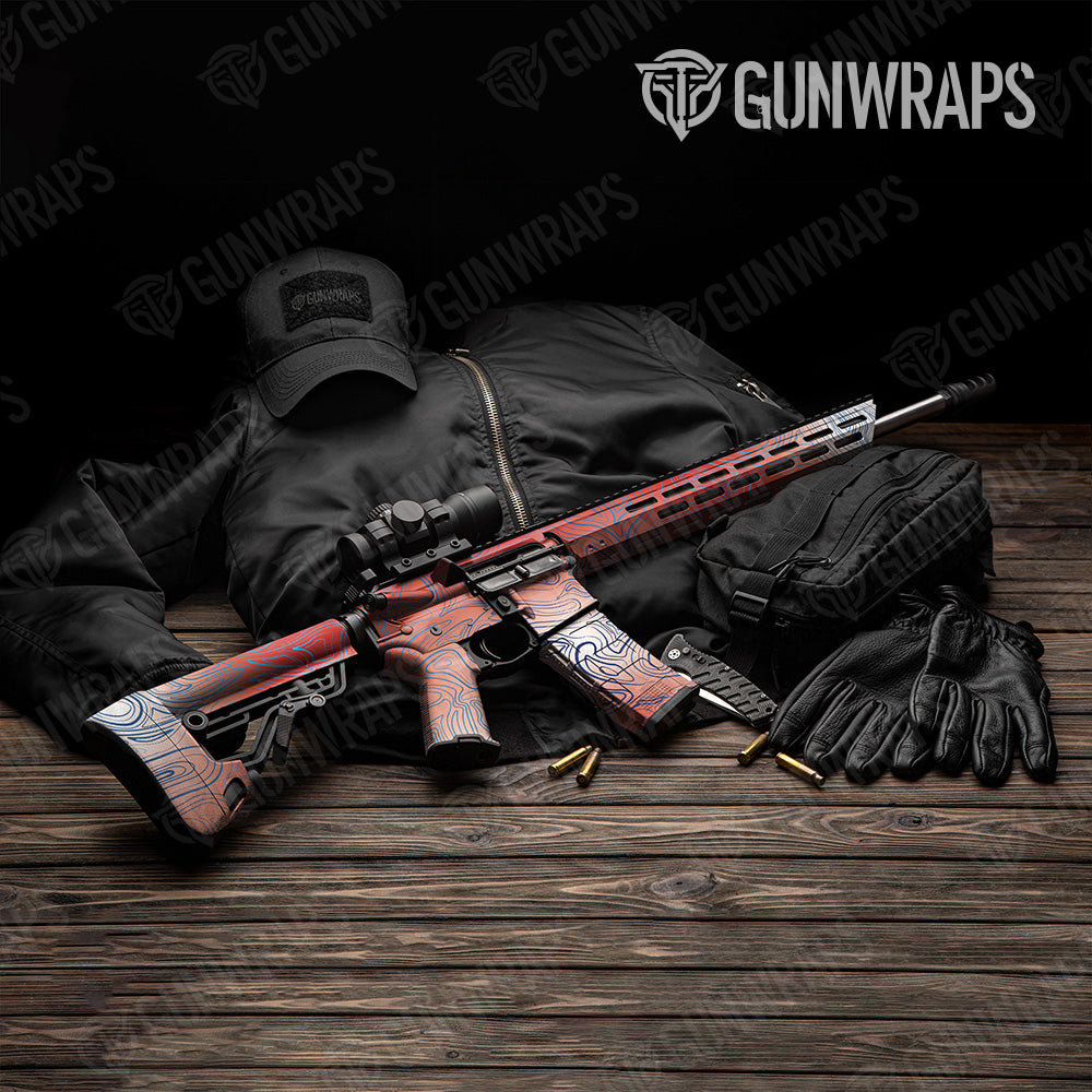 Damascus Patriot AR 15 Gun Skin Vinyl Wrap