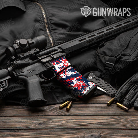 Digital Camo AR-15 Mag & Mag Well Gun Skin Vinyl Wraps