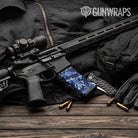 Digital Blue Urban Night Camo AR 15 Mag Gun Skin Vinyl Wrap