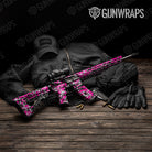 Digital Magenta Tiger Camo AR 15 Gun Skin Vinyl Wrap