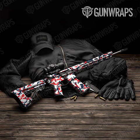 Erratic Camo AR-15 Gun Skin Vinyl Wraps