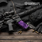 Erratic Elite Purple Camo AR 15 Mag Gun Skin Vinyl Wrap