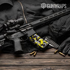 Erratic Yellow Tiger Camo AR 15 Mag Gun Skin Vinyl Wrap