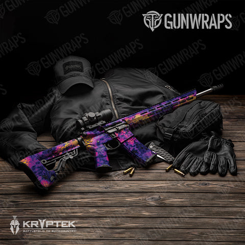 Purple AR-15 Gun Skin Vinyl Wraps