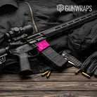 Ragged Elite Magenta Camo AR 15 Mag Well Gun Skin Vinyl Wrap