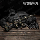 Ragged Woodland Camo AR 15 Gun Skin Vinyl Wrap