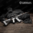 Rust 3D White AR 15 Gun Skin Vinyl Wrap