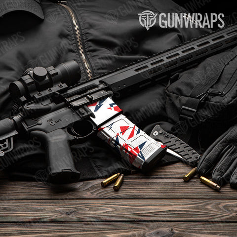 Sharp Camo AR-15 Mag & Mag Well Gun Skin Vinyl Wraps