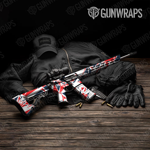 Sharp Camo AR-15 Gun Skin Vinyl Wraps