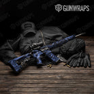 Sharp Blue Midnight Camo AR 15 Gun Skin Vinyl Wrap