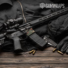 Sharp Militant Copper Camo AR 15 Mag Well Gun Skin Vinyl Wrap