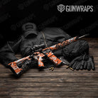 Sharp Orange Tiger Camo AR 15 Gun Skin Vinyl Wrap
