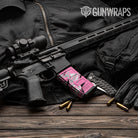 Sharp Pink Tiger Camo AR 15 Mag Gun Skin Vinyl Wrap